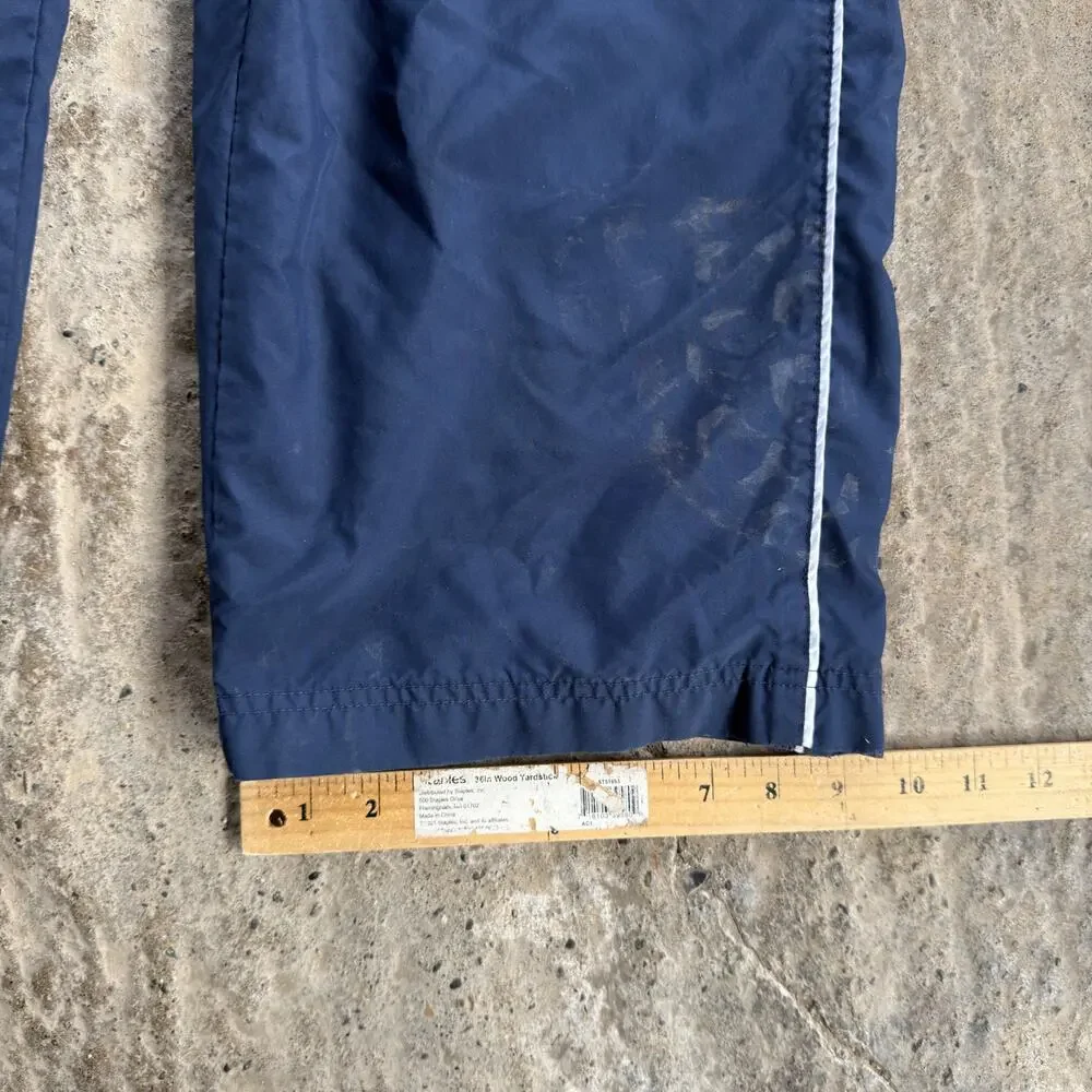 Vintage 00s Nike Track Pants Windbreaker Nylon 2XL Baggy Athletic Leisure Y2K